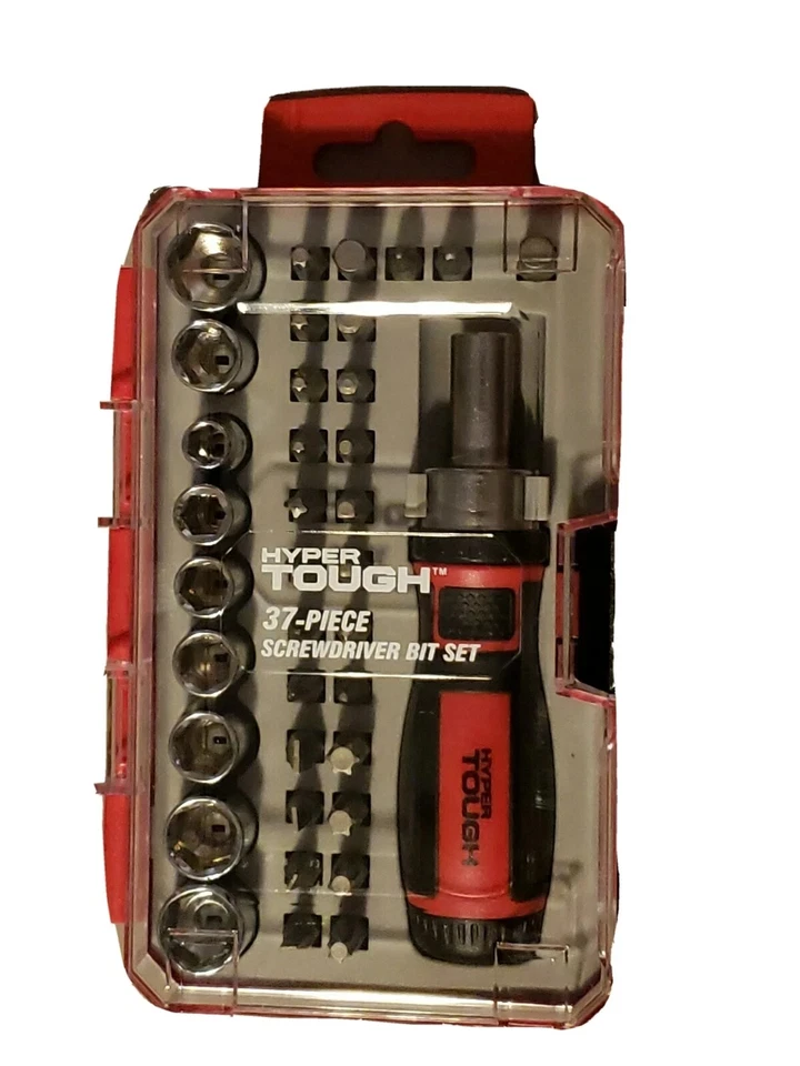 NEW  37-Piece RATCHETING SCREWDRIVER SOCKET & BIT SET SAE METRIC ADAPTOR - Image 1 of 1