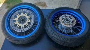 Sanremo Racing Supermotard Wheels Hub Husqvarna Hubs Race Supermoto Wheels 17" - Picture 1 of 13