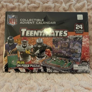 NEW SEALED NFL TeenyMates Advent Calendar 24 Exclusive Figures & Puzzle - Picture 1 of 6