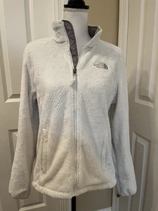 North Face M Osito weiß durchgehender Reißverschluss Taschen Fleece Outdoor Stehkragen - Bild 1 von 20