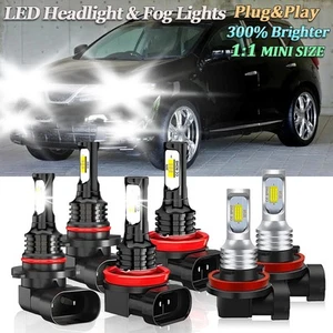 For Nissan Murano 2009-2014 LED Headlight Bulbs High/Low Beam+Fog Light Kit 6x - Picture 1 of 10