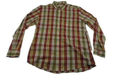 Camisa Beretta a cuadros con botones para hombre manga larga L 100 % algodón Foto 1 de 4