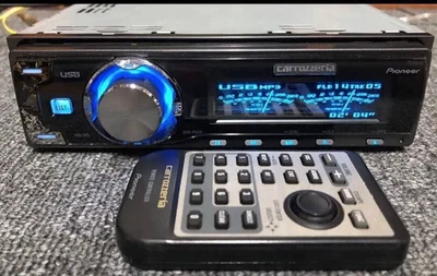 Pioneer Carrozzeria DEH-P620 1DIN CD/USB Car Stereo Radio Tested w/ Remote - Image 1 of 4