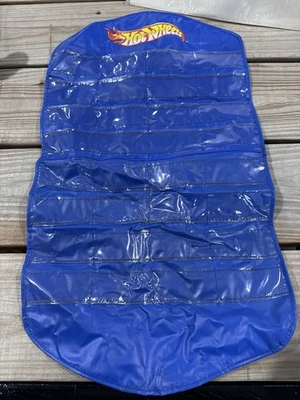 Vintage Hot Wheels Giftco Blue Vinyl Car Storage Roll Case Holder Made in China  - Image 1 of 4