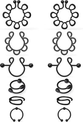 Fake Nipple Piercing/Fake Nipple Rings - Image 1 of 4