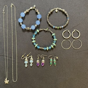 Mixed 925 STERLING SILVER Jewelry Lot Wear Resell Scrap Or Not 93.60 Grams S-1 - Picture 1 of 9