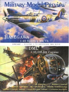 Military Model Preview V1 N11 Hasegawa Spitfire OH-6A Cayuse JS-2 Stalin Humvee - Picture 1 of 7