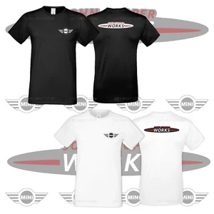 Maglietta Mini John Cooper Works Logo Emblema Auto Moto Uomo Tutte le Taglie S XXXL - Foto 1 di 12