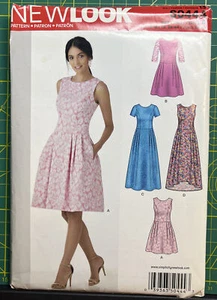 New Look S0444 Dress Fit & Flare Uncut Sewing Pattern Sizes 6 18 - Picture 1 of 4