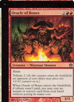 Oracle of Bones - MISCUT FOIL Born of the Gods 103/165 NFC WOTC - MTG Card  U18 - Image 1 of 2