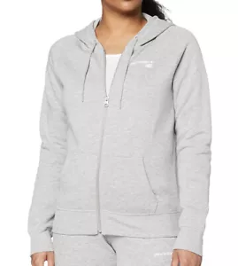 New Balance Women's WJ03806 Jacket Hoodie Full Zip Top - Grey Size XS Brand New - Picture 1 of 8