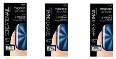 Esmalte en gel magnético Sensationail, Tantalize - 0,25 oz cada uno nuevo en caja - Lote de 3 Foto 1 de 2