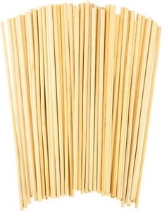 150 Stück Holzstäbchen Rund, 30Cm X 3Mm Rundholz Holzstab Holzstäbchen Zum Baste - Bild 1 von 7