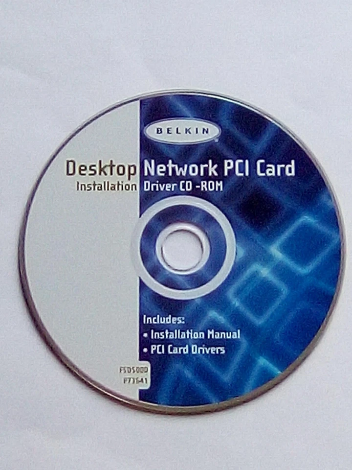 Belkin F5D5000 Desktop Network PCI Card Installation Driver CD-ROM - Image 1 of 1