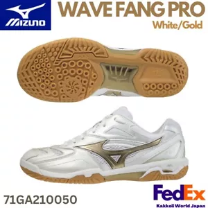 Mizuno Badmintonschuhe WAVE FANG PRO weiß/gold 71GA2100 50 Unisex Modell NEU!! - Bild 1 von 13