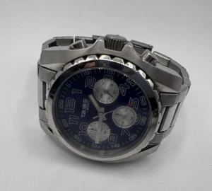 Authentic Breil Tribe Casual Watch Stunning Design Chronograph Blue Silver - Picture 1 of 10
