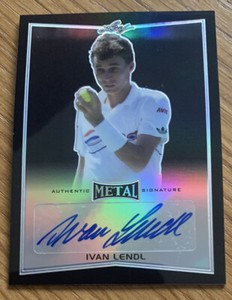 2016 Leaf Metal Tennis Base Black Auto Ivan Lendl #3/7