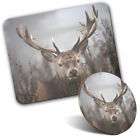 Mouse Mat & Coaster Set - Wild Stag Deer Highlands  #2174