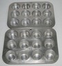 Vintage Aluminum Mini Muffin Pans Lot Cupcake Bakeware Baking 12 Hole Comet