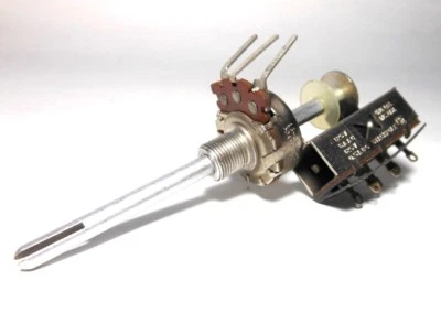 Stackpole 1 Meg Ohm Audio A Log Potentiometer w/ Push On Off Switch 6A 125V NOS - Image 1 of 4