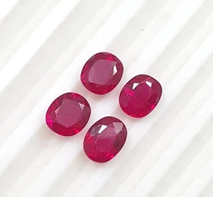 10.45Ct Mozambique Blood Red Ruby Oval Cut Calibrated Lot AAA Quality Loose Gems - Picture 1 of 7