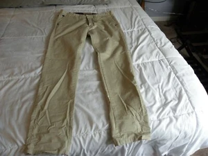 Baumwolle & Seide Marke Herren 100% Baumwolle Chino Khaki Hose NEU Größe 50 Neu mit Etikett - Bild 1 von 9