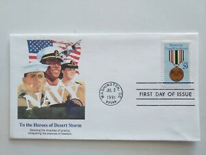 US  1991 Heroes of Desert Storm - Navy FDC , Washington