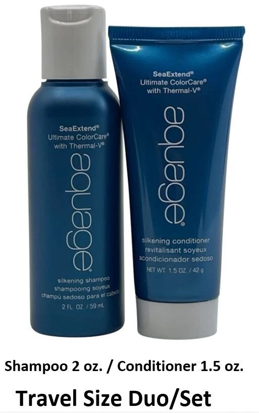 Aquage Sea Extend Silkening Shampoo 2 oz. & Conditioner 1.5 oz Travel Size Duo - Image 1 of 1