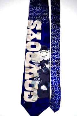 Corbata de Colección Dallas Cowboys Años 90 Corbata de Seda 56 x 4.5" c.1994 Super Bowl XXVIII Foto 1 de 4