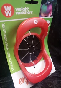 WEIGHT WATCHERS 2017 Stainless Steel Apple Corer Red Slicer NEW! - Picture 1 of 7