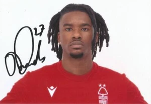 NOTTINGHAM FOREST: OMAR RICHARDS SIGNED 6x4 PORTRAIT PHOTO+COA - Picture 1 of 1