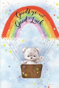 'GOODBYE AND GOOD LUCK' GREETINGS CARD AND ENVELOPE 5" X 7" - Picture 1 of 3