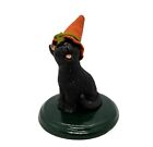 Byers Choice The Carolers Black Cat with Witches Hat 2005 Tag