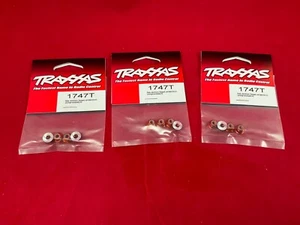 3 Traxxas ORANGE 4mm AXLE LOCKNUTS (12) aluminum Stampede Rustler Slash 1747T - Picture 1 of 1