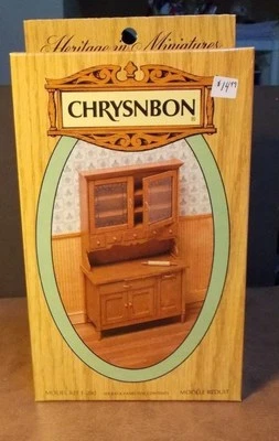 Kit de armário de cozinha miniatura para casa de bonecas Chrysnbon escala 1:12 uma polegada D97 - Imagem 1 de 2