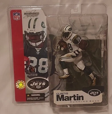 CURTIS MARTIN NY Jets NFL McFarlane camiseta blanca variación figura patio  Foto 1 de 4