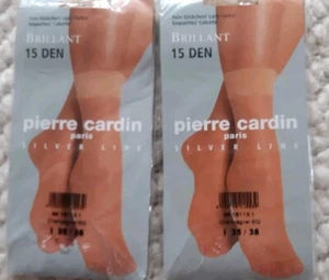 NEU: 5 Paar Fein-Söckchen, Pierre Cardin u.a. brillant u.a., Gr 34-38, 15 den - Bild 1 von 4