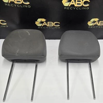 2011-2013 Hyundai Elantra Front LH Left & RH Right Headrest Set Pair Cloth Gray Foto 1 de 4