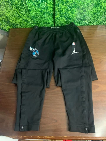 NBA Charlotte Hornets Basketball #5 Nicolas Batum Snap Pants Black Size XL-Tall Cover