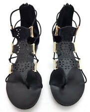 Just Fab Sandals | Flat | Women's Size 7.5 | Black | Artura