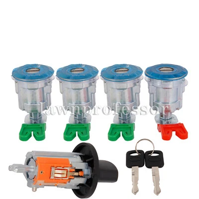 Ignition Cylinder & 4 Door Lock Set For 703369 Ford Econoline Van E150 E350 E250 - Image 1 of 4