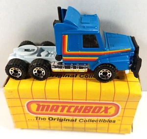 Matchbox Automotive Superstars Car Wash Blue MB8 Scania T-142 Semi MIB - Picture 1 of 6