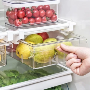 Refrigerator Organizer Bins - Egg Drawer Fridge Shelf Holder Storage Box for Fru - Picture 1 of 6