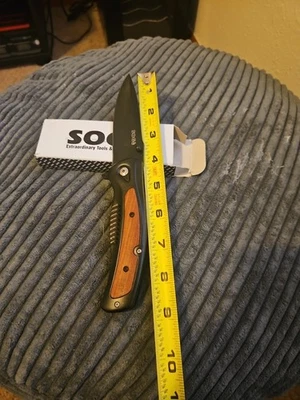 sog tactical da315 edc / survival 440 stainless steel folding knife - new & rare - Image 1 of 4