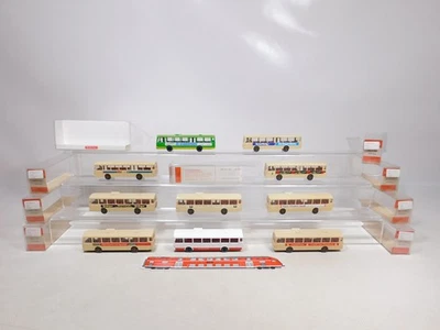 Wiking 1:87 H0 10x 700 Bus Omnibus Vöv Mercedes MB O 305 9x Box #EI12-1 - Image 1 of 4