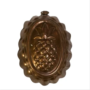 Vintage Samuel's Shelton am Kanal Kupfer Ananas Form Jello Kuchenform Wandkunst  - Bild 1 von 5