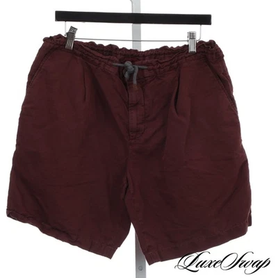 #1 Ropa de hombre Nuevo sin etiquetas Brunello Cucinelli Merlot Prenda Teñida Cordón Pantalones Cortos 54 #1 Foto 1 de 4