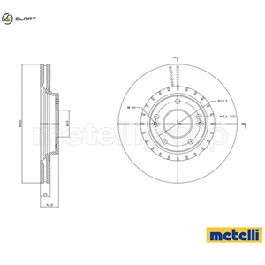 2x BRAKE DISC 23-1818C FOR HYUNDAI TUCSON/SUV/III KONA i30/FASTBACK KAUAI KIA - Picture 1 of 9