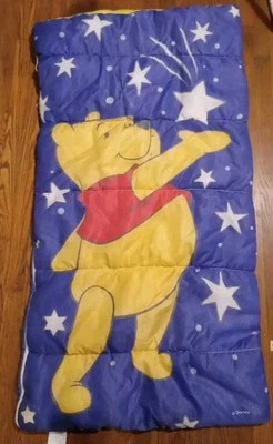 VTG WINNIE THE POOH 🌟 Stars At Night🌟 Sleeping Bag - Youth Sized - Image 1 of 3