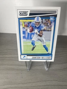Tarjeta de novato Jameson Williams 2022 Panini Score Detroit Lions #377 RC - Imagen 1 de 2